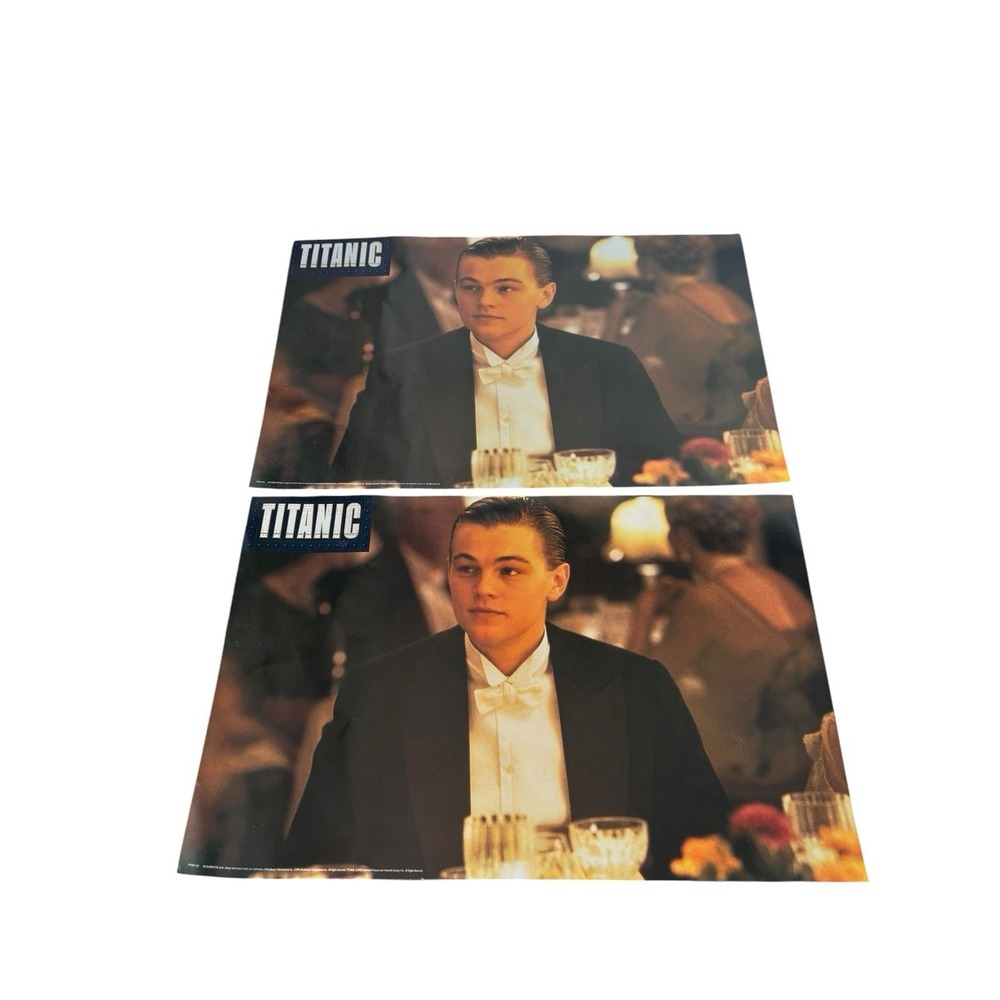 Titanic Movie Lobby Cards Lot of 4 Leonardo DiCaprio Kate Winslet 11x17